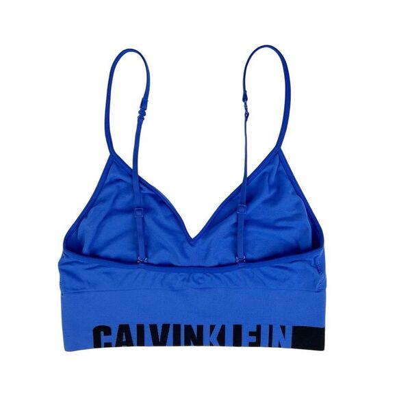 Calvin Klein Bright Blue Microfiber Bralette Multi Way Size Small - Picture 4 of 5